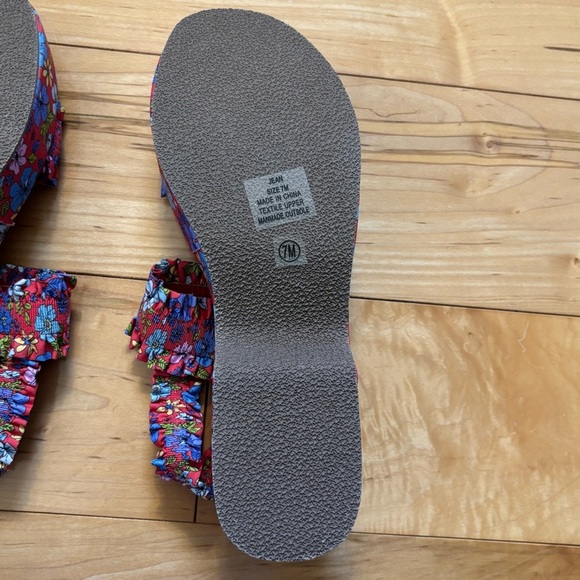 Coconuts by Matisse Platform Casual Sandals Mid Heel 2-3" Womens Size 7 Floral - Picture 5 of 7